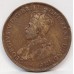 AUSTRALIA 1920 . ONE 1 PENNY . DOUBLE DOT